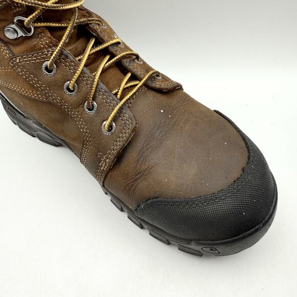 Carhartt Men Rugged Flex 8" Composite Toe Work Boot US 8.5 EU 41.5 Brown WP GUC - Picture 13 of 14